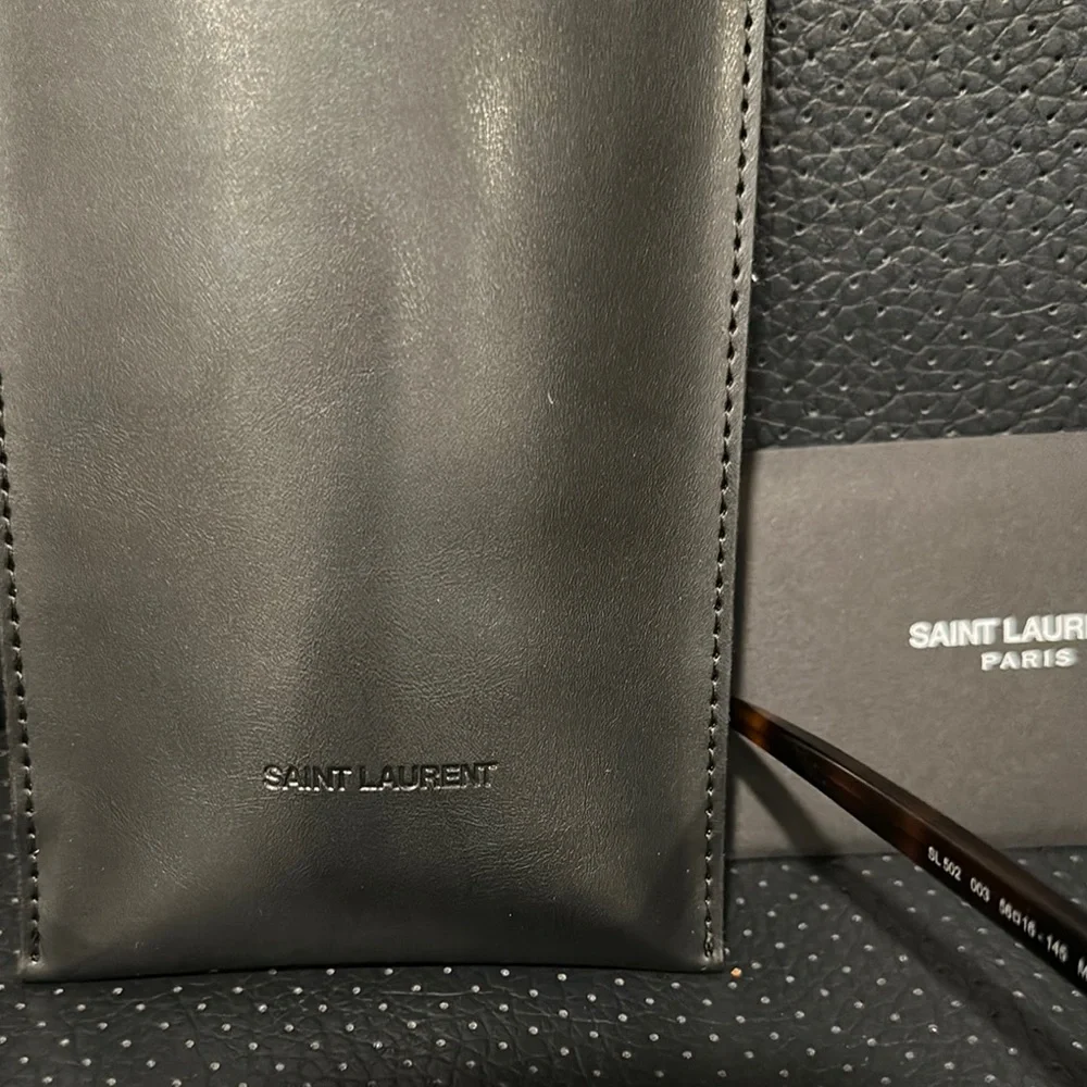 Saint Laurent Tortoiseshell Brown Cat-Eye Sunglasses